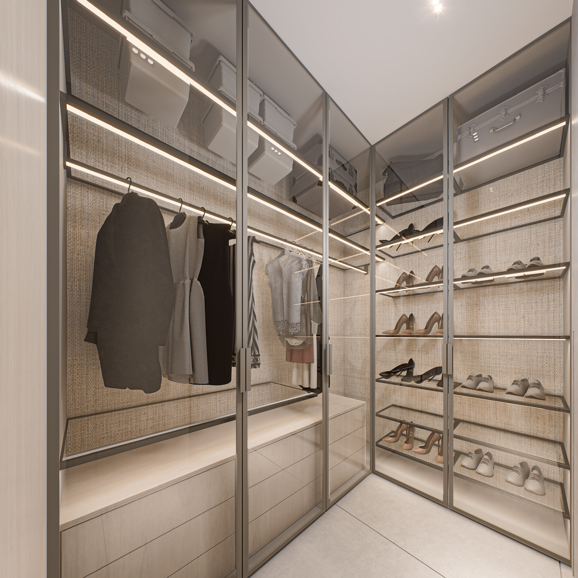 Closet da suíte máster — Epic Residence
